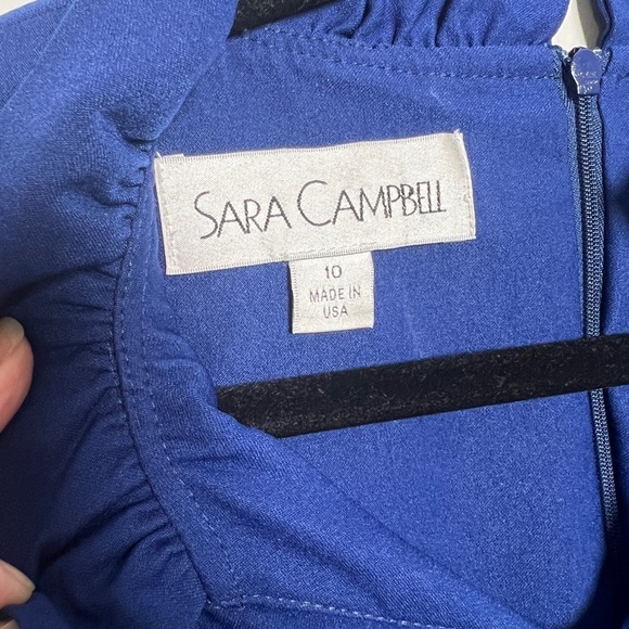 Sara Campbell Ruffled V-Neck Bell Sleeve Shift Dress - Picture 6 of 6